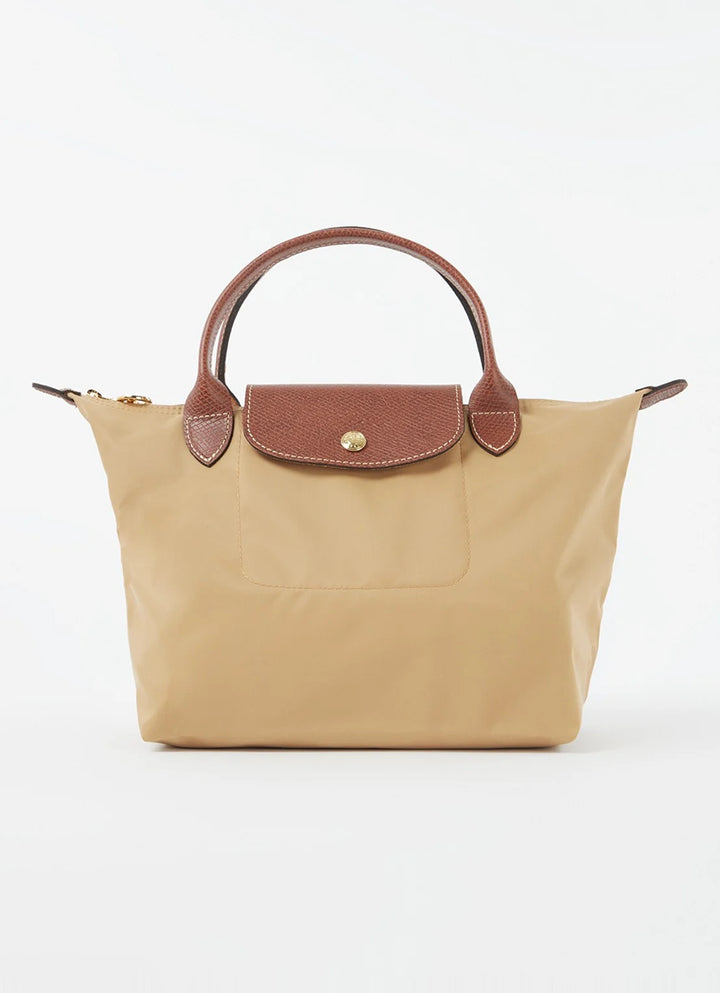 Longchamp Le Pliage Original handtas S met leren details
