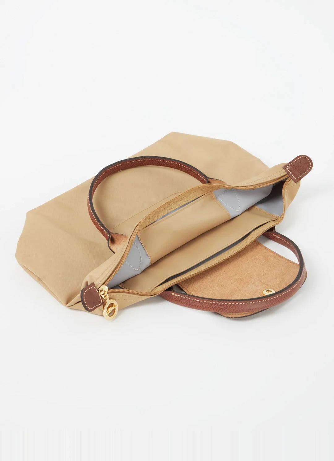 Longchamp Le Pliage Original handtas S met leren details