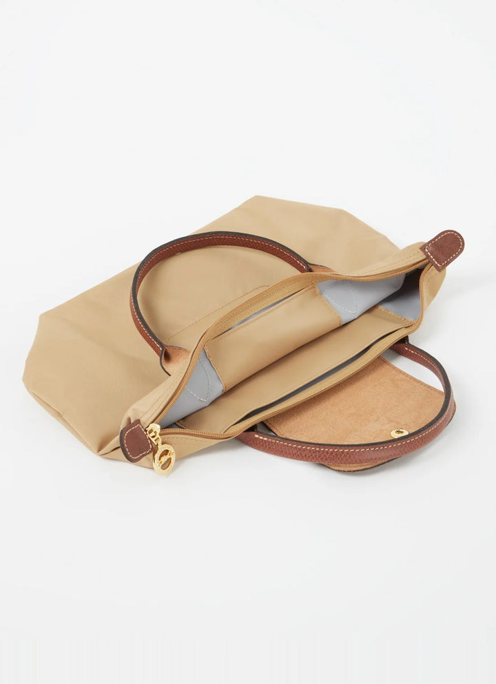 Longchamp Le Pliage Original handtas S met leren details