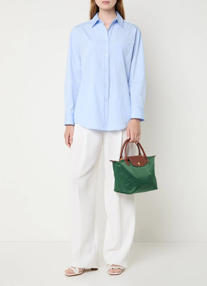 Longchamp Le Pliage Original handtas S met leren details