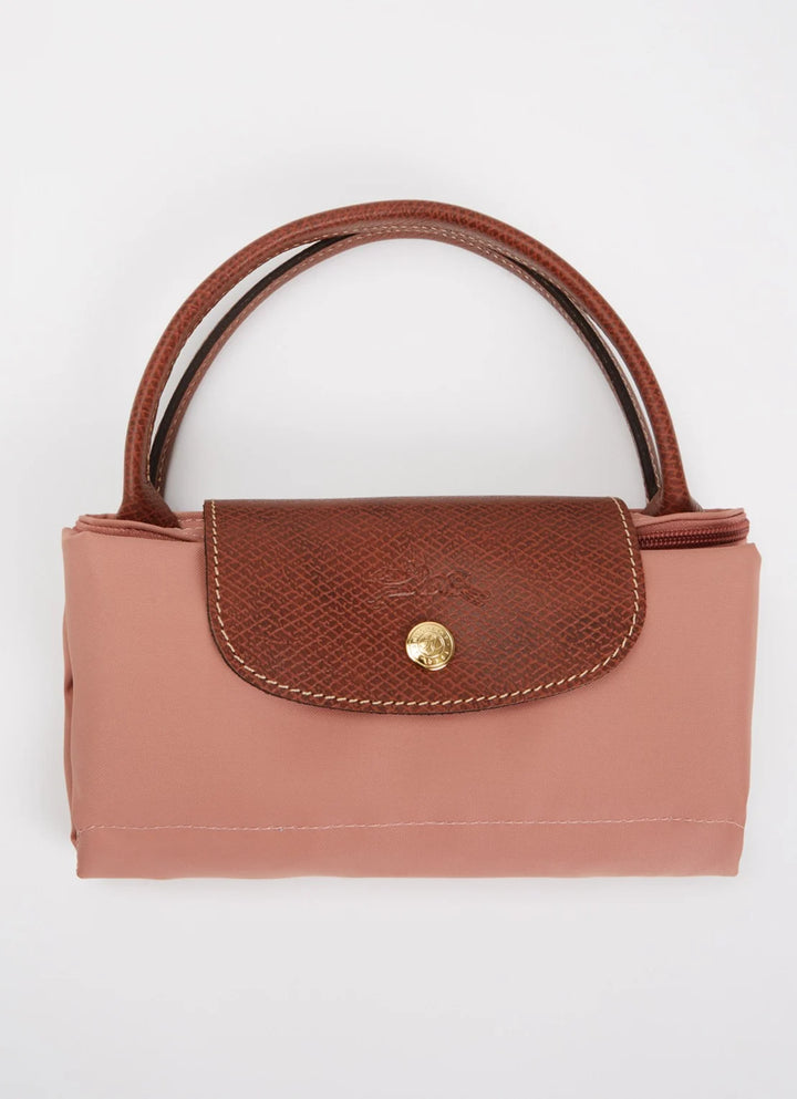 Longchamp Le Pliage Original handtas S met leren details
