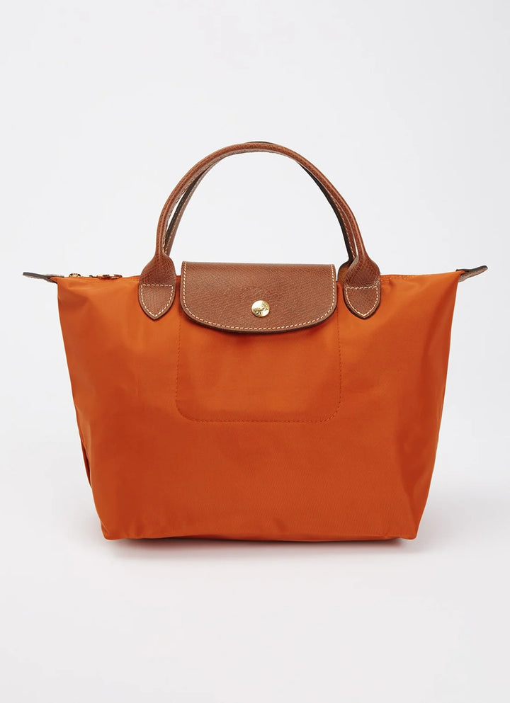 Longchamp Le Pliage Original handtas S met leren details