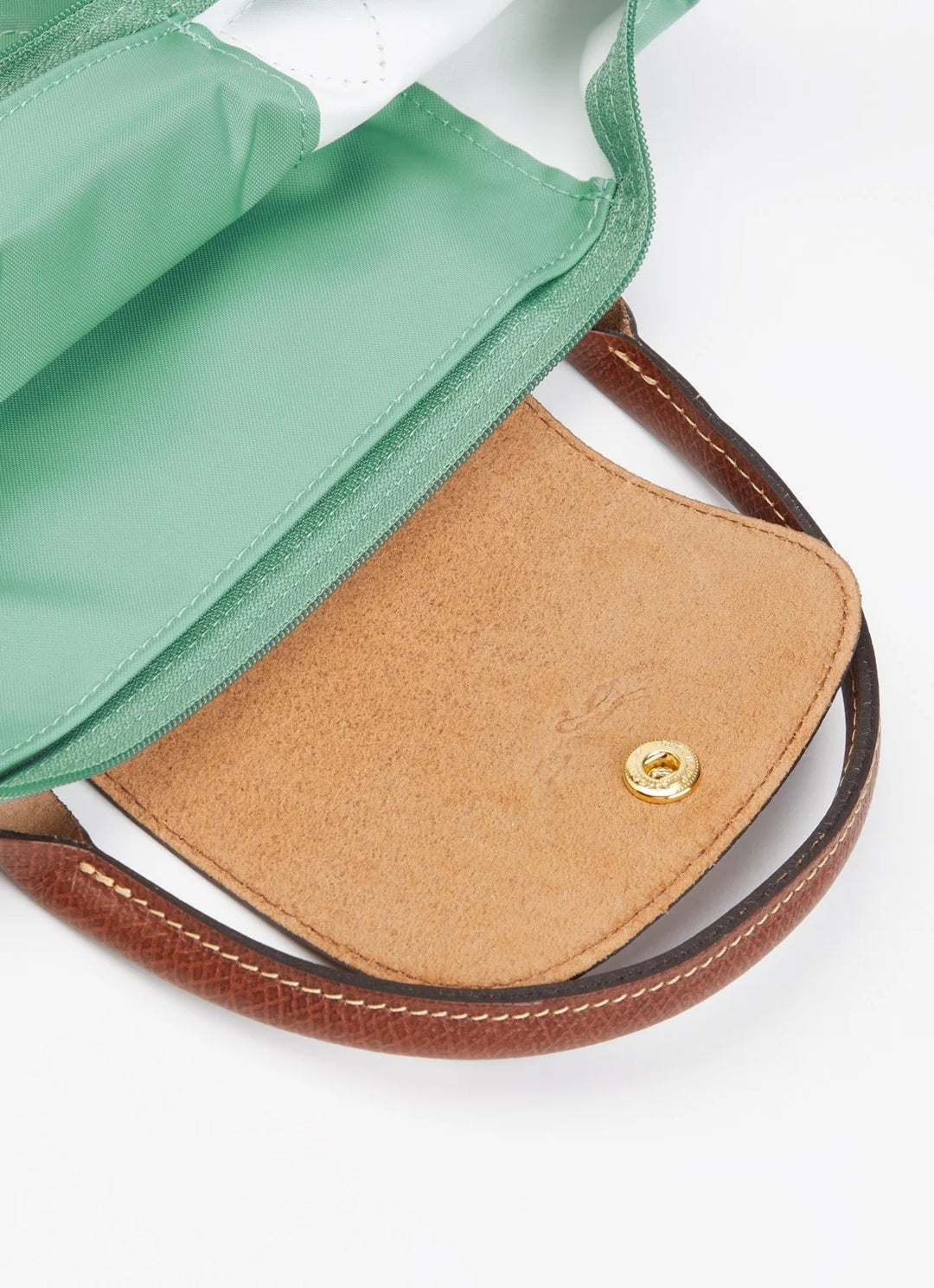 Longchamp Le Pliage Original handtas S met leren details