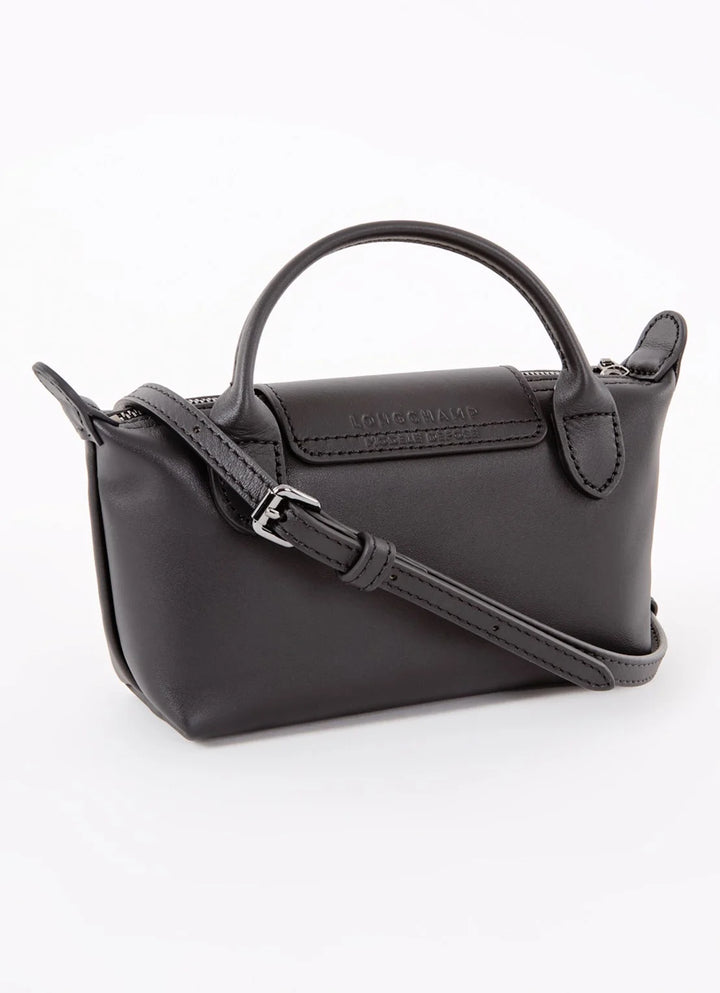 Longchamp Le Pliage Xtra handtas XS van leer met afneembare schouderriem