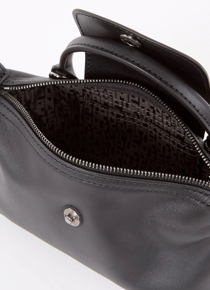 Longchamp Le Pliage Xtra handtas XS van leer met afneembare schouderriem
