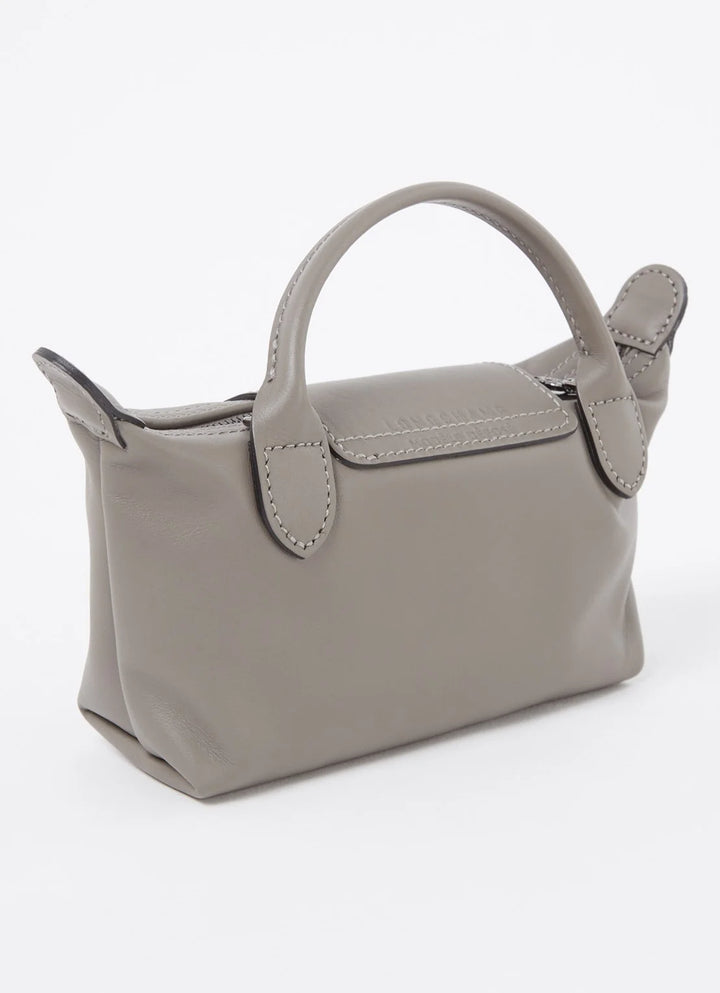 Longchamp Le Pliage Xtra handtas XS van leer met afneembare schouderriem