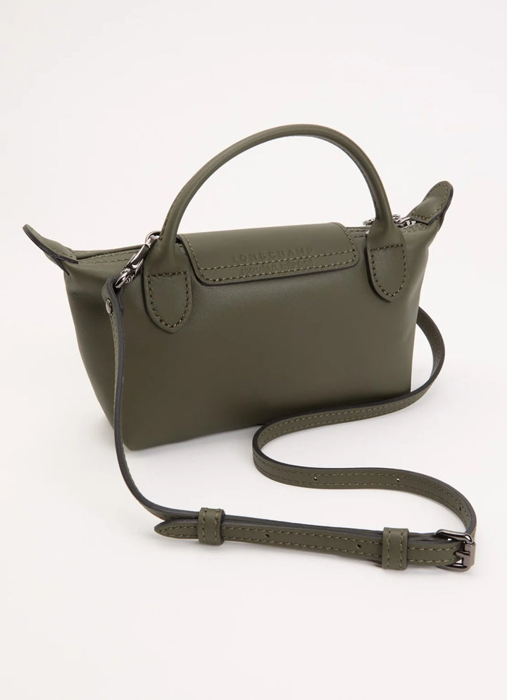 Longchamp Le Pliage Xtra handtas XS van leer met afneembare schouderriem