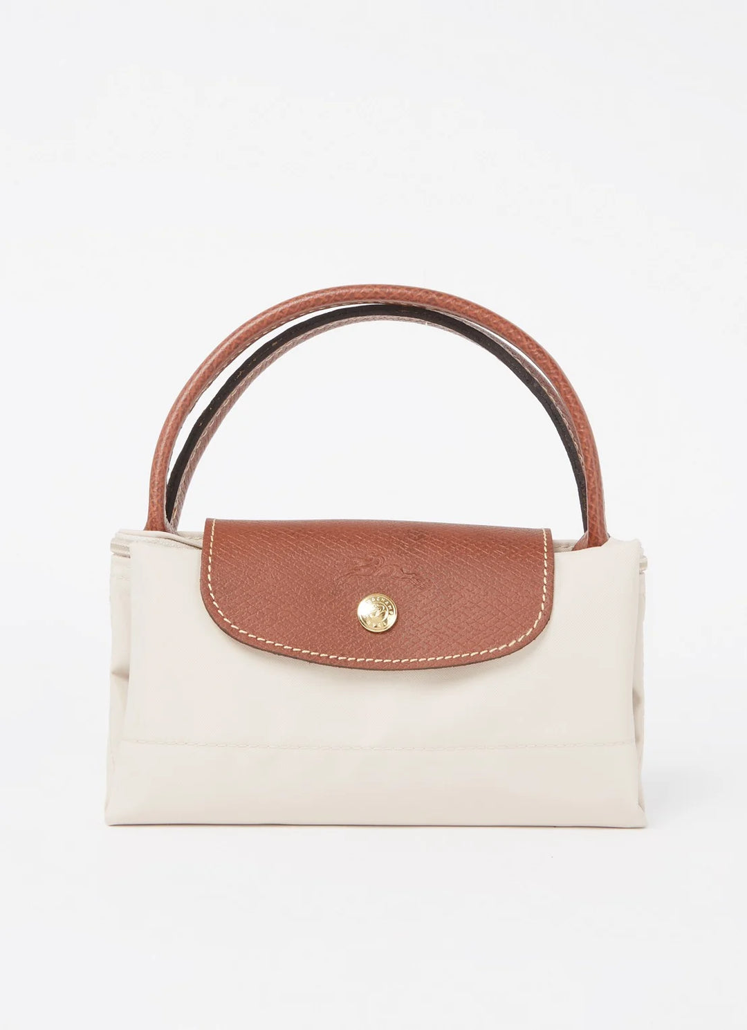 Longchamp Le Pliage Original handtas S met leren details