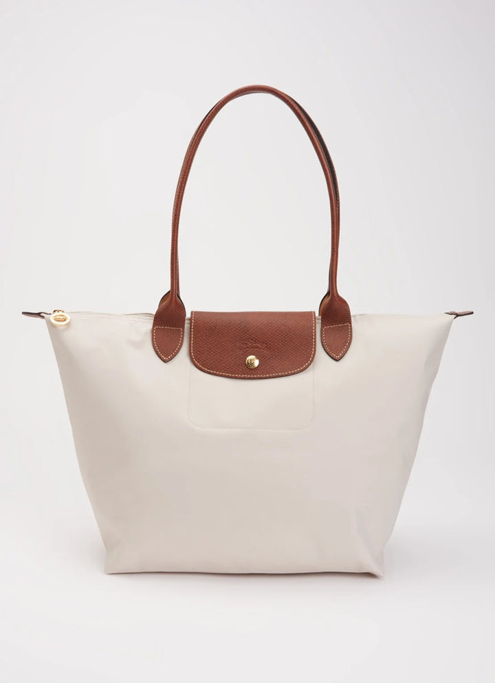 Longchamp Le Pliage Original schoudertas L met leren details