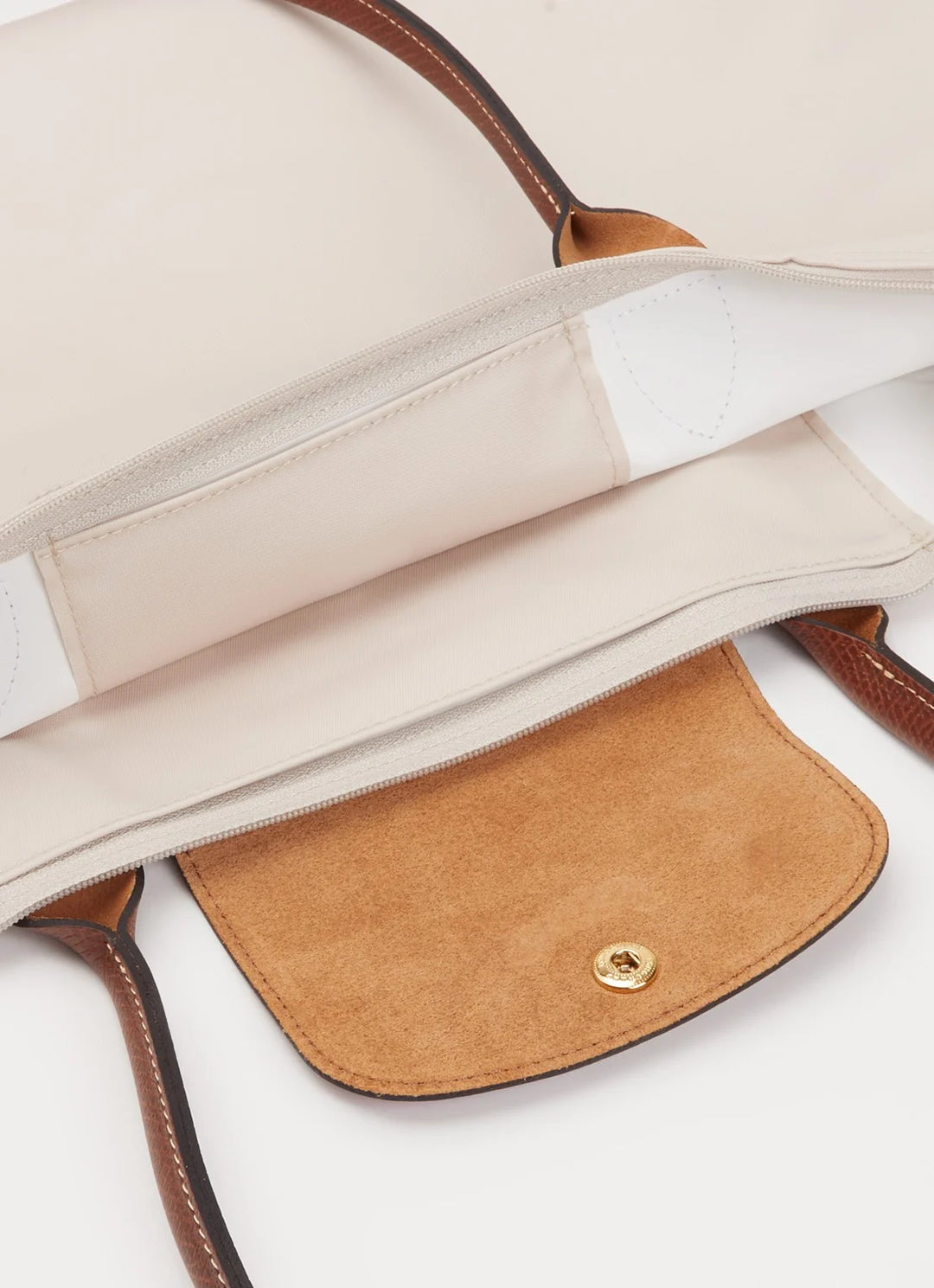 Longchamp Le Pliage Original schoudertas L met leren details