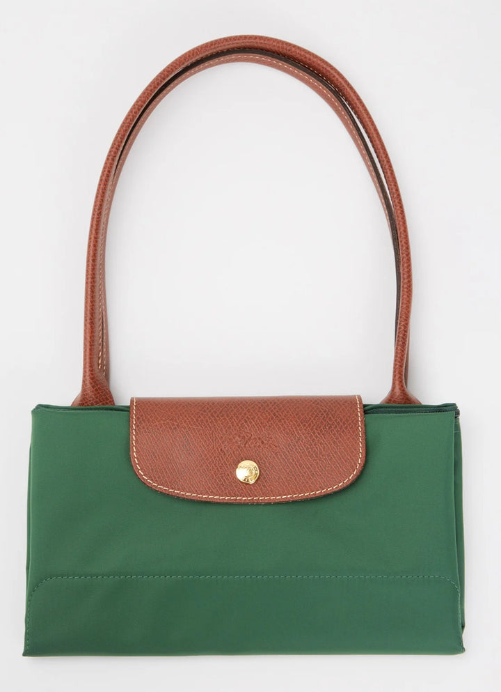 Longchamp Le Pliage Original schoudertas L met leren details