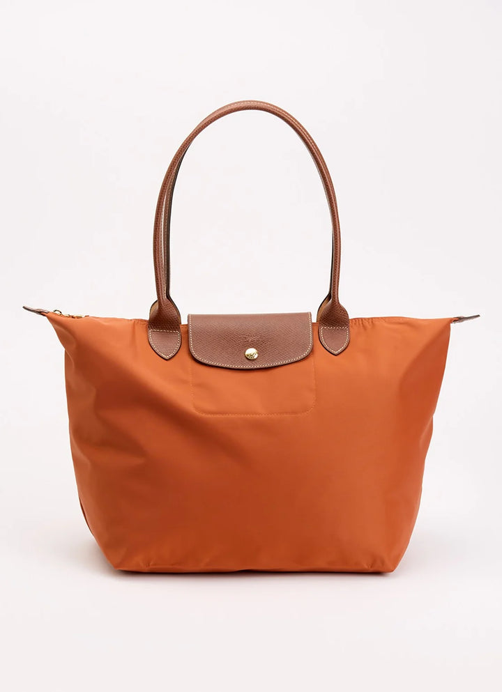 Longchamp Le Pliage Original schoudertas L met leren details