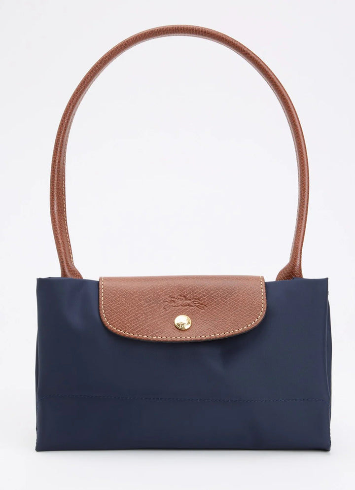 Longchamp Le Pliage Original schoudertas L met leren details