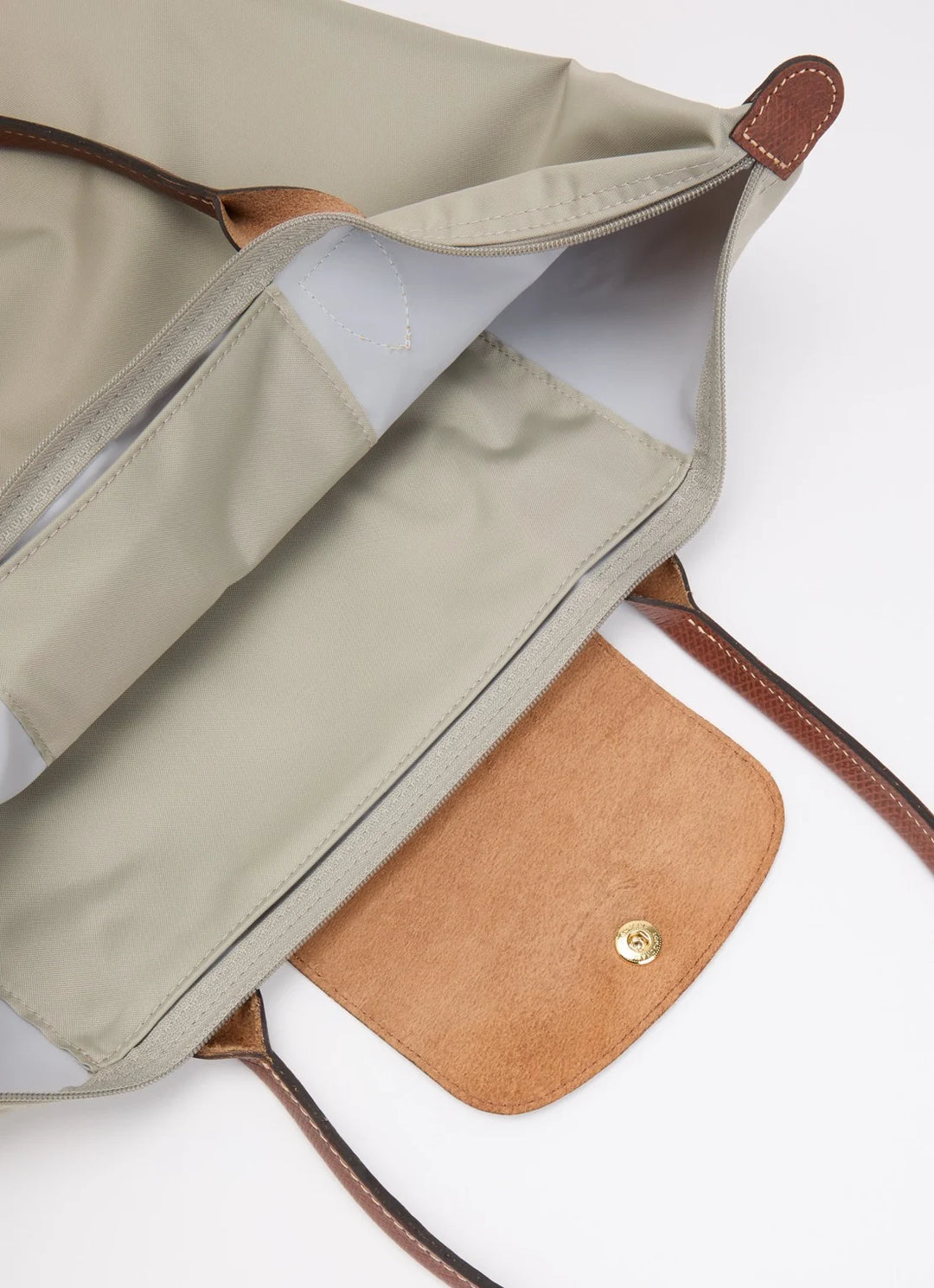 Longchamp Le Pliage Original schoudertas L met leren details