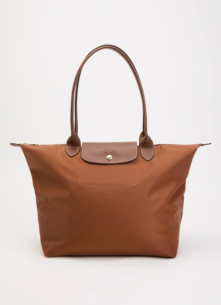 Longchamp Le Pliage Original schoudertas L met leren details