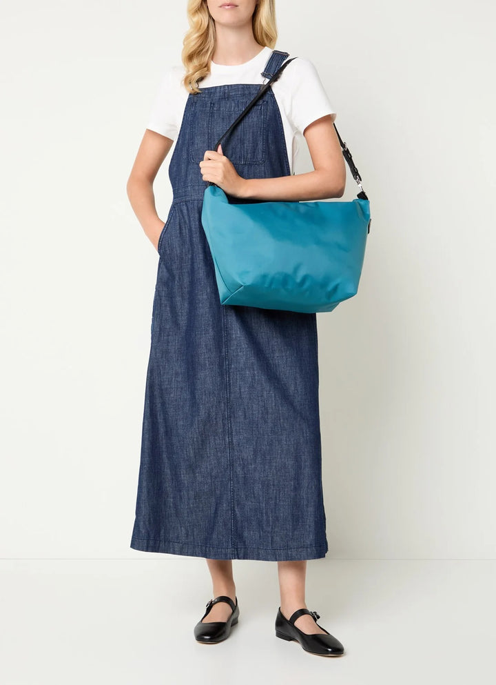 Longchamp Le Slouchy schoudertas schoudertas M met leren details