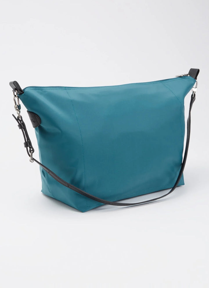 Longchamp Le Slouchy schoudertas schoudertas M met leren details