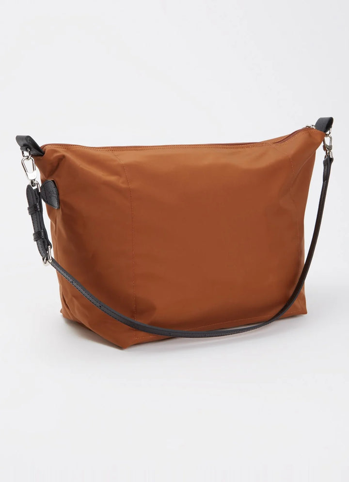 Longchamp Le Slouchy schoudertas schoudertas M met leren details