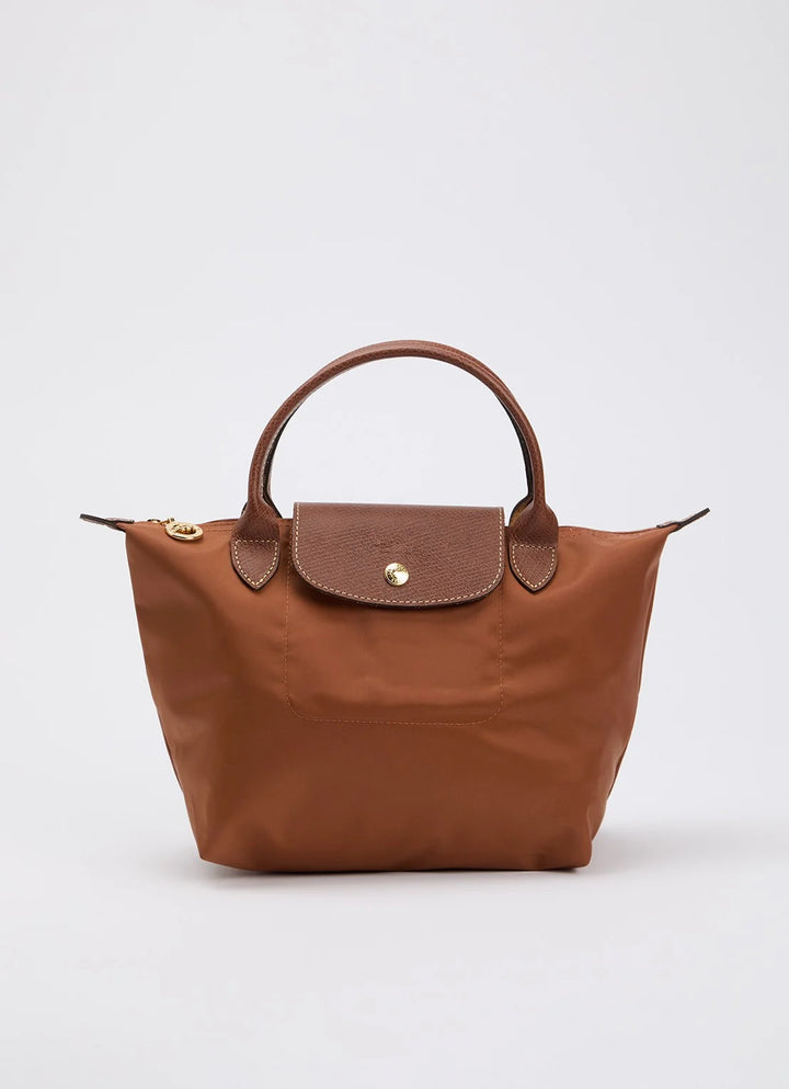Longchamp Le Pliage Original handtas S met leren details