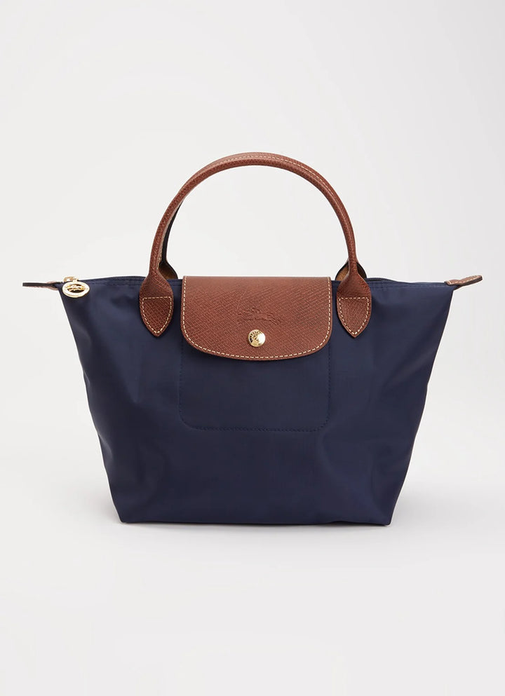 Longchamp Le Pliage Original handtas S met leren details