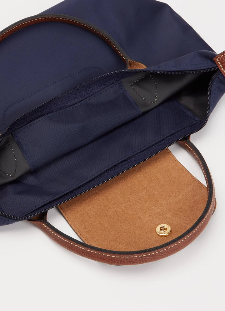 Longchamp Le Pliage Original handtas S met leren details